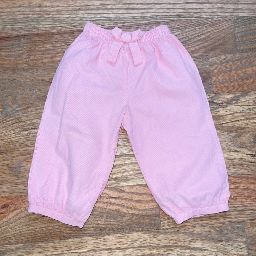 little english pink corduroy bubble pants